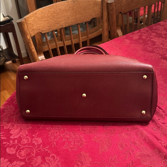 Fendi Burgundy Leather 2Jours Tote W/ Shoulder Strap - Picture 7 of 7